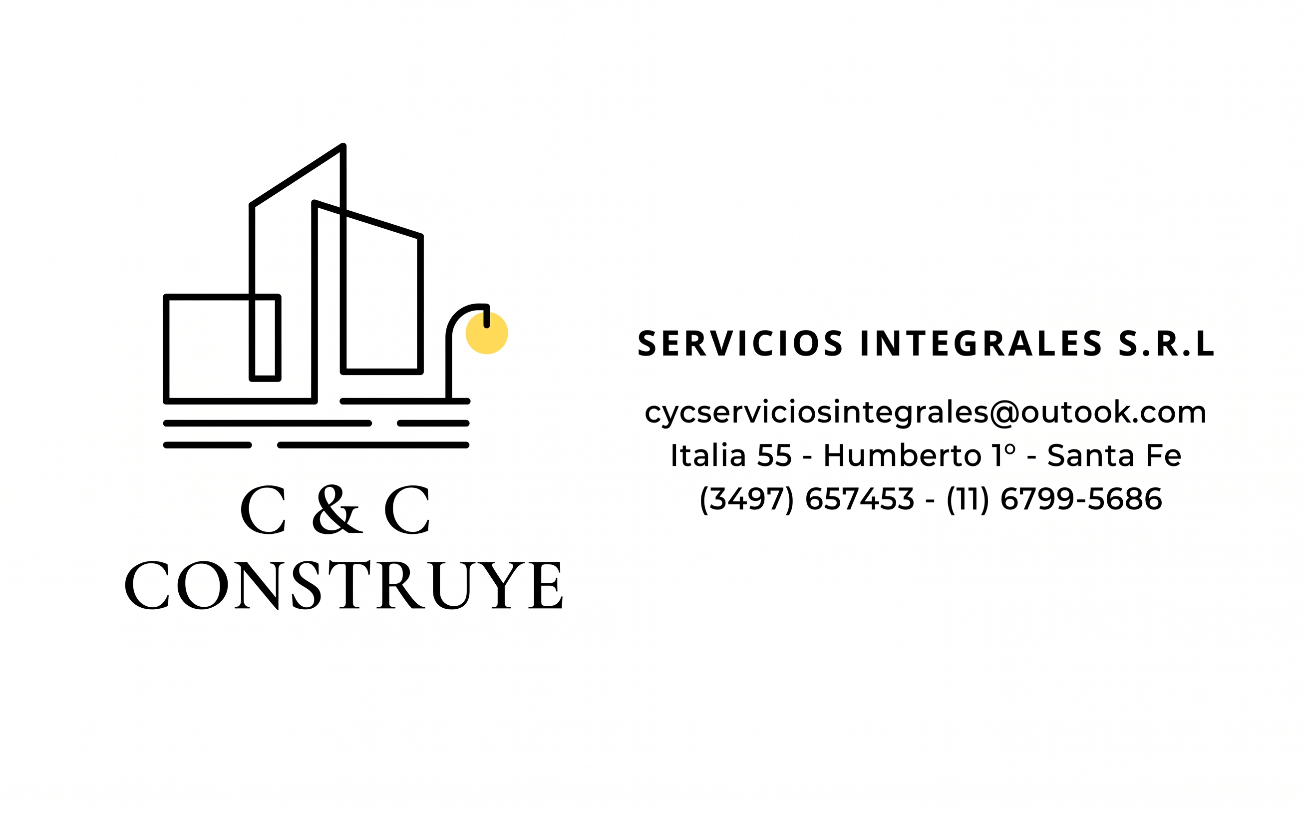 Tarjeta comercial C&C Servicios Integrales